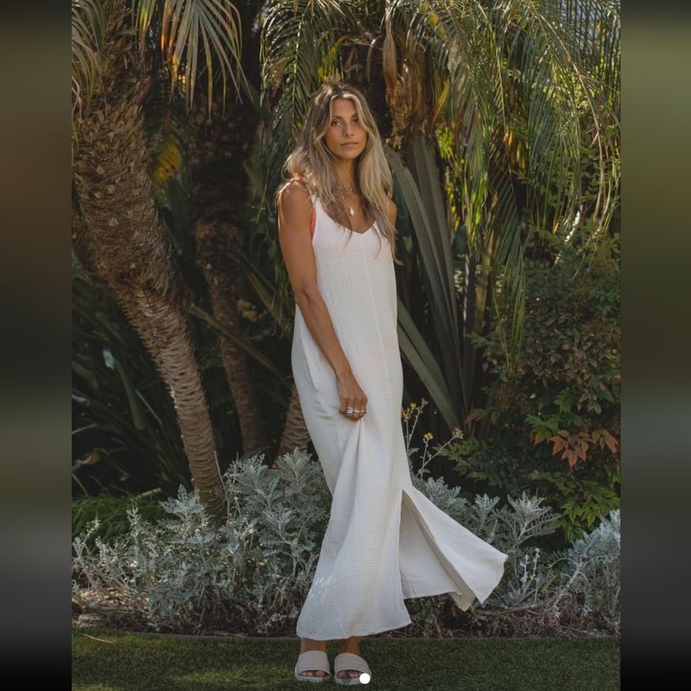 NWT SOLAÍ the LABEL La Jolla Midi Tank Dress